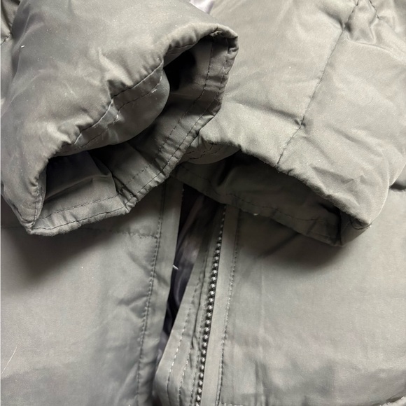 Ralph Lauren Long Down Parka Jacket Women’s Small Fleece Winter Grey Green Coat - Picture 10 of 10